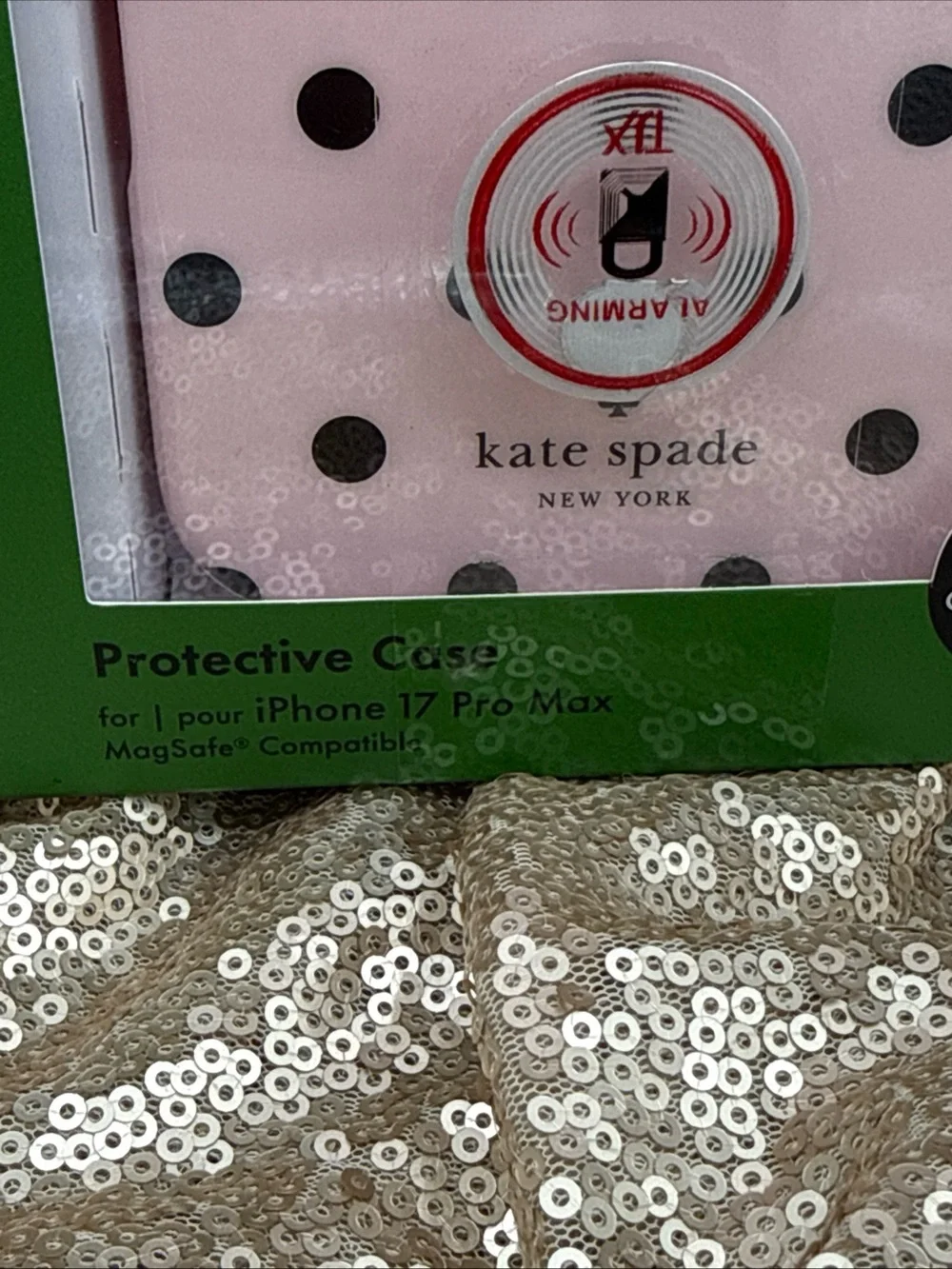 kate spade New York Pink Polka Dot Protective Phone Case 17 pro max